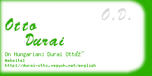 otto durai business card